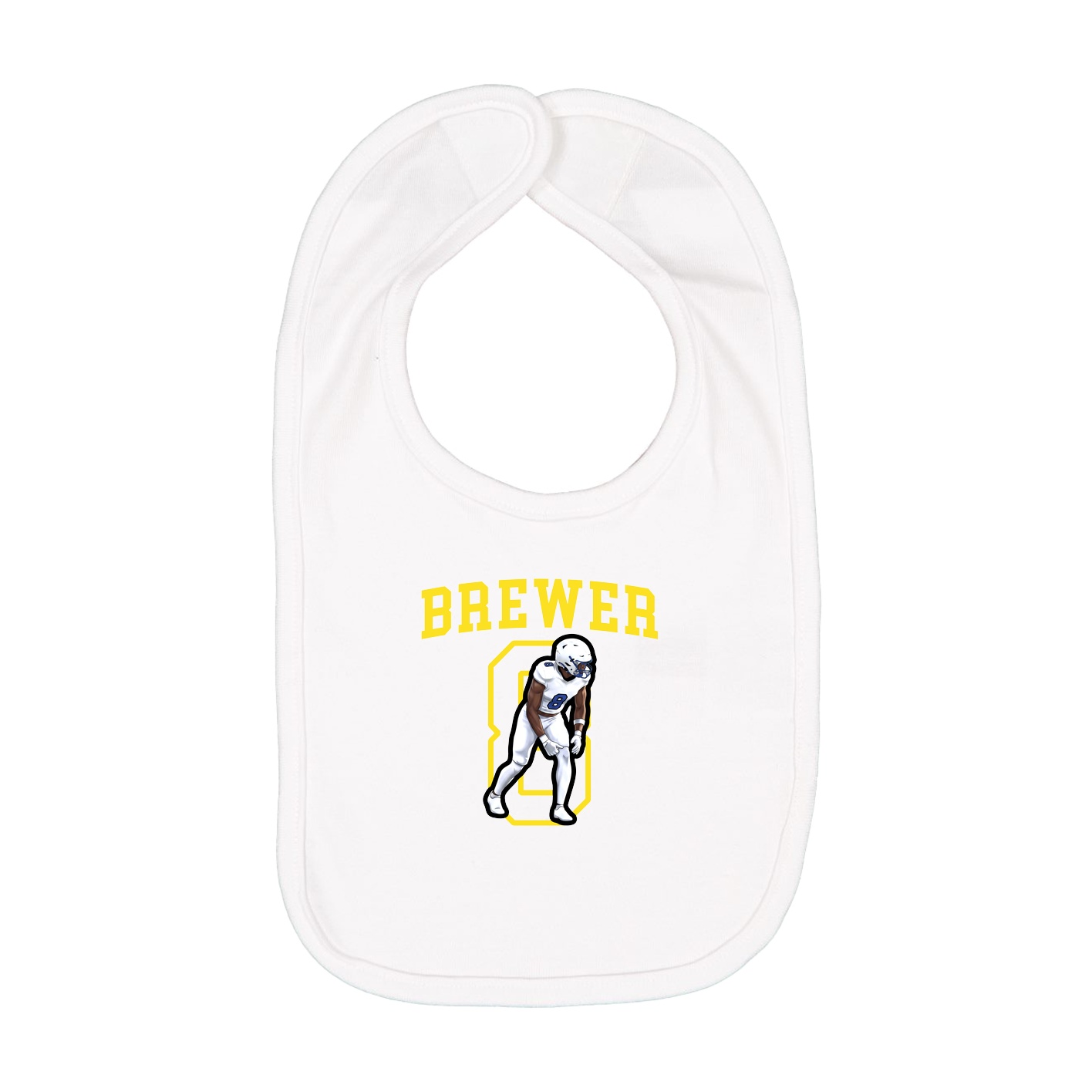 Infant Bib — Shirsey in White