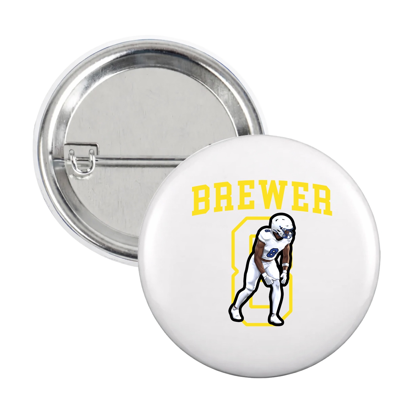 Game Day Button — Shirsey in White