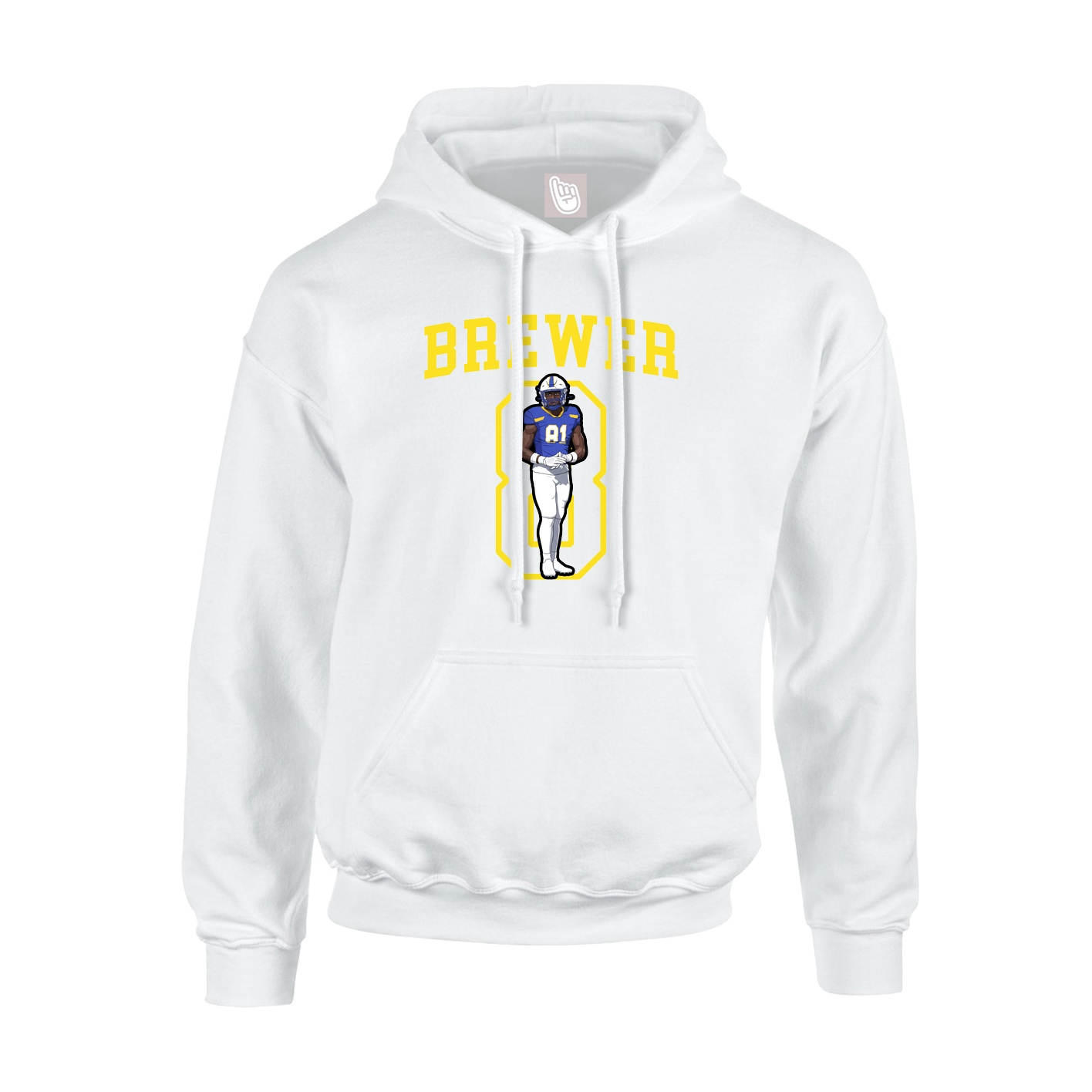 Hoodie — Shirsey in White