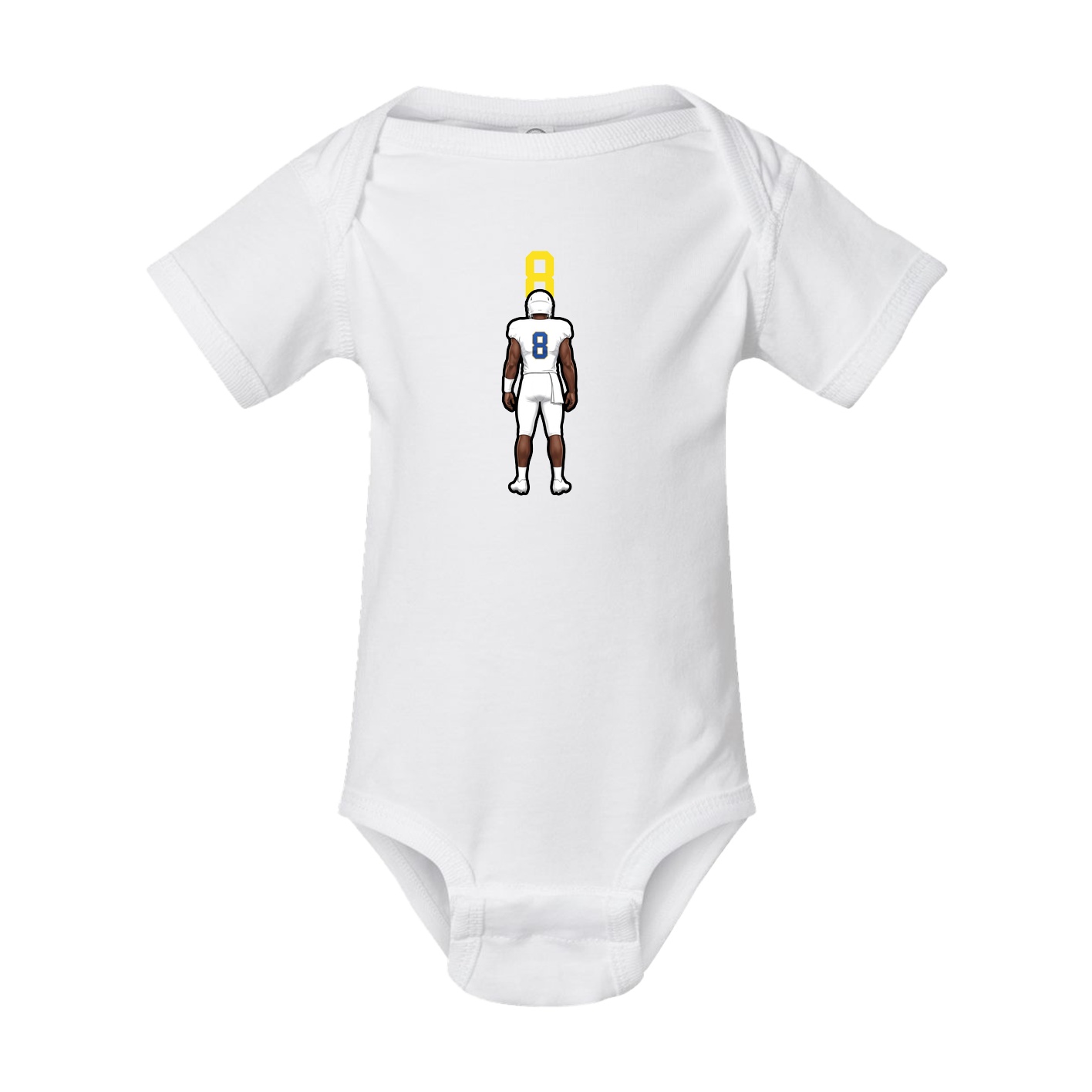 Baby Onesie — Number Top in White