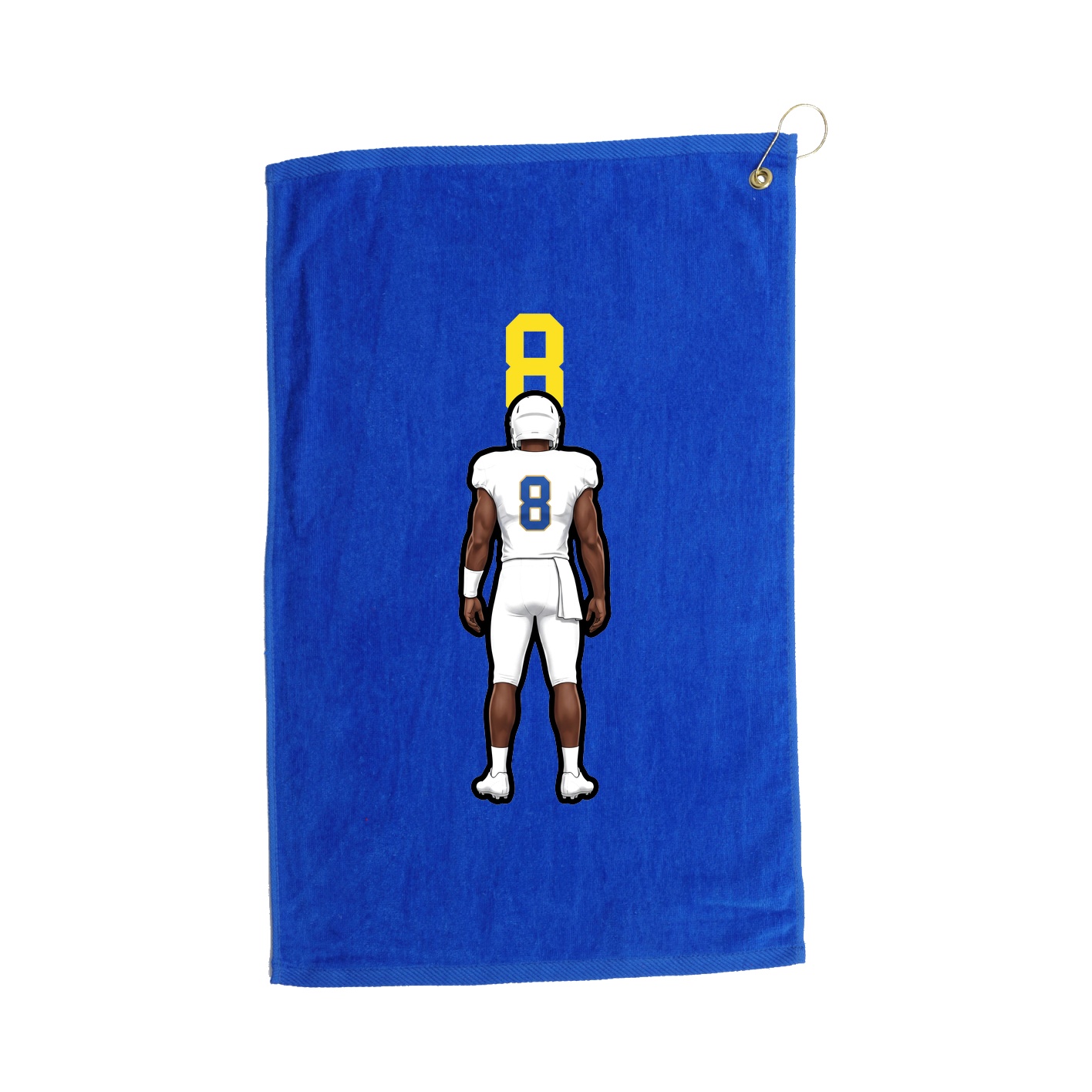 Golf Towel — Number Top in Royal