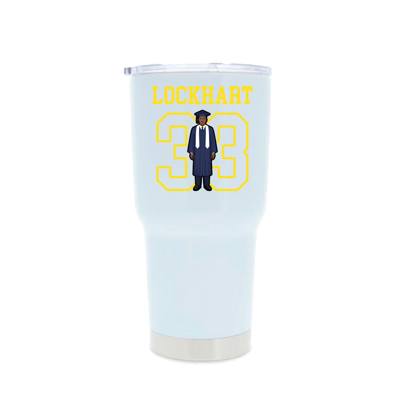 30oz Stainless Steel Tumbler — Shirsey in White