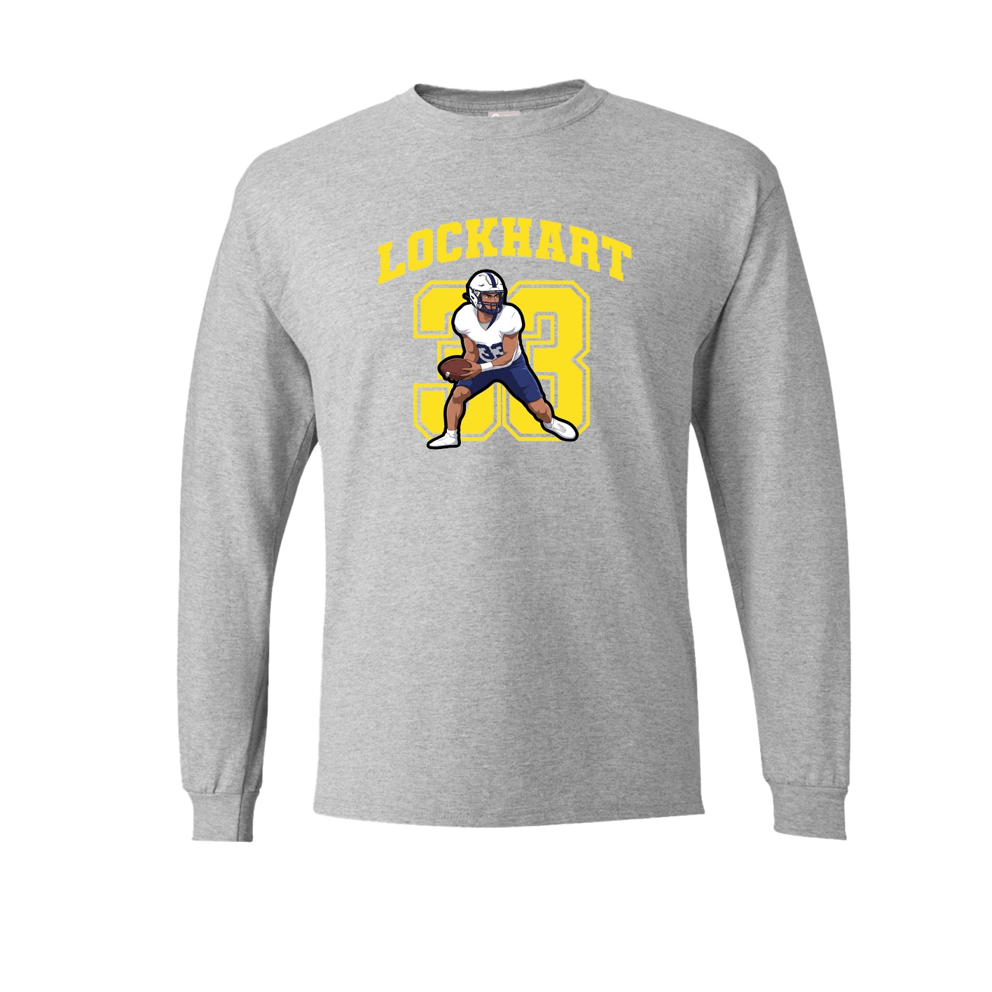 Long Sleeve Tee — Number in Grey