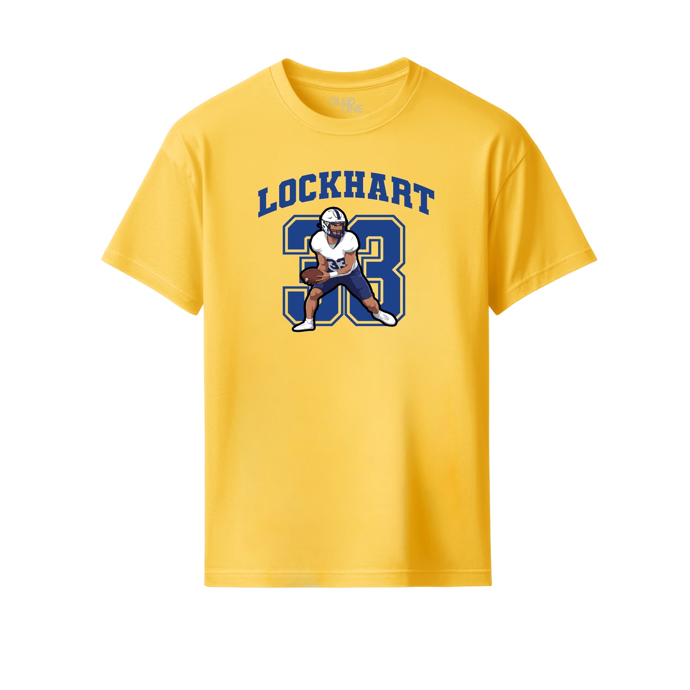 Youth Tee — Number in Yellow