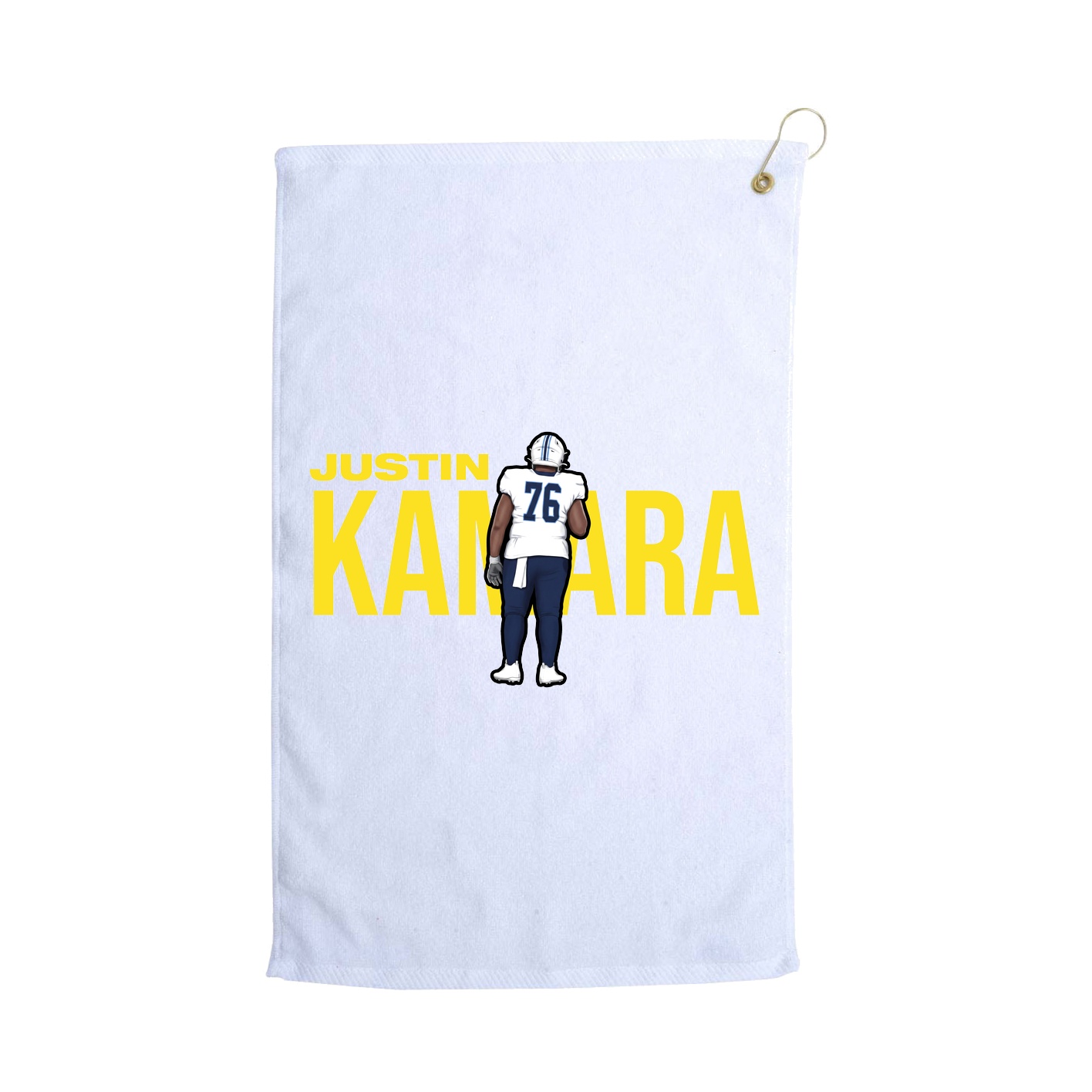Golf Towel — Player Name in White