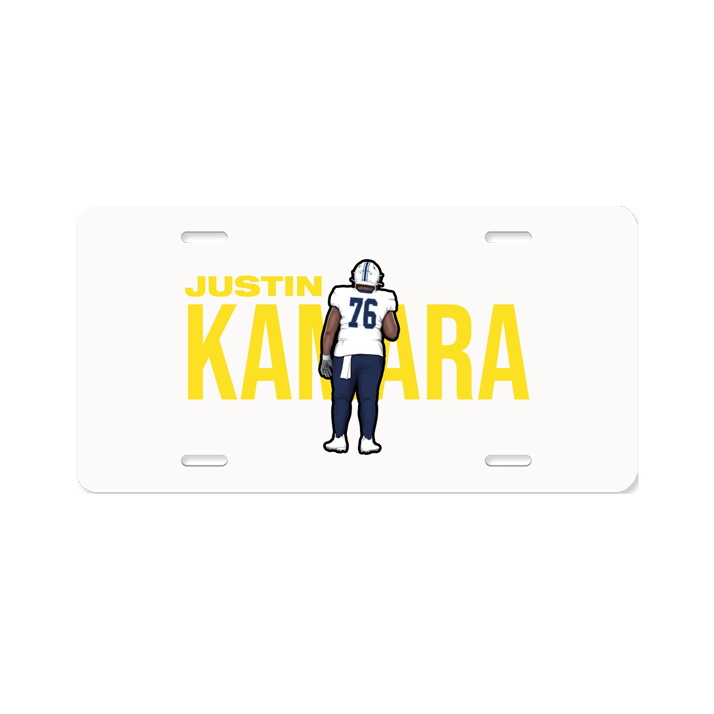 License Plate — Player Name in Classic