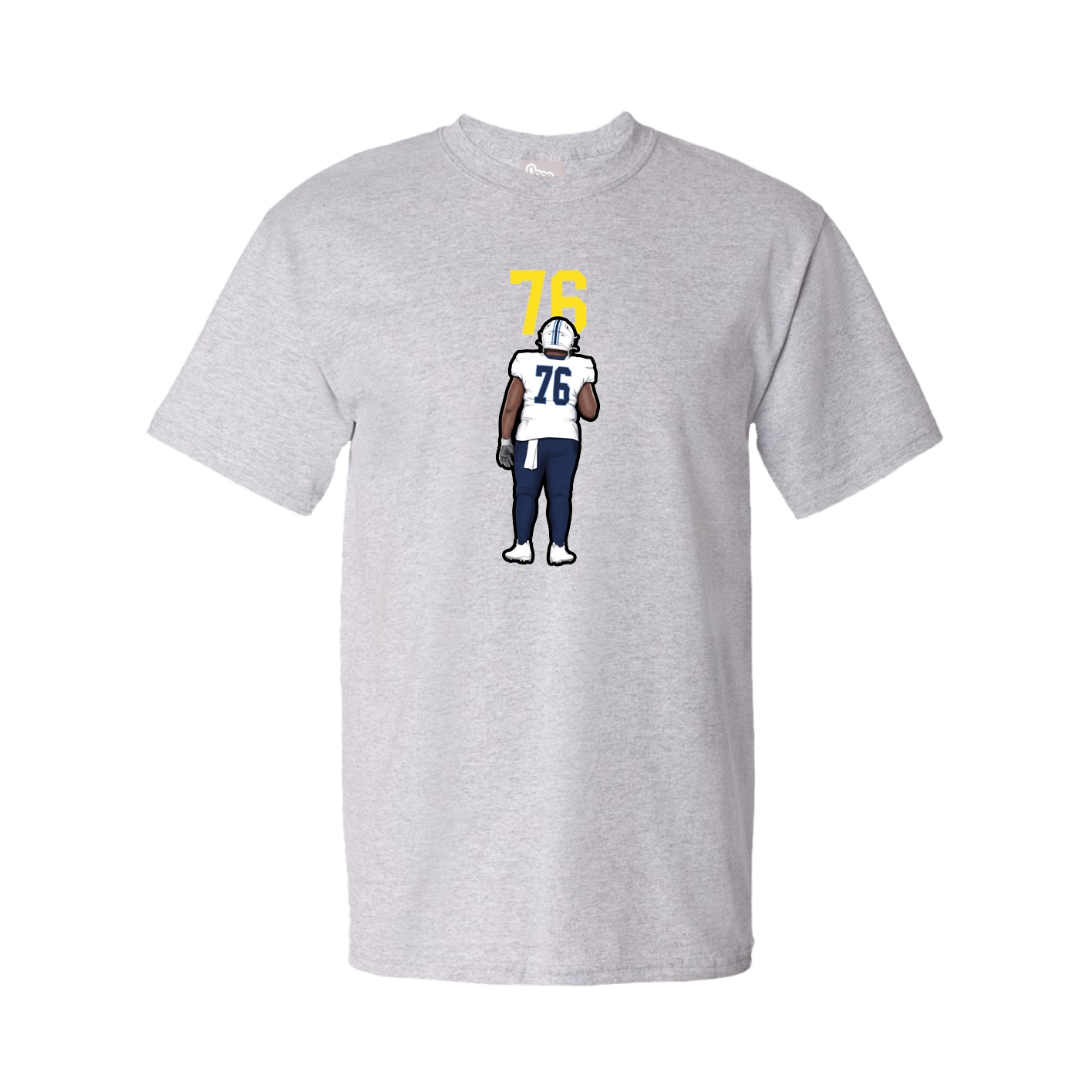 Youth Tee — Number Top in Grey