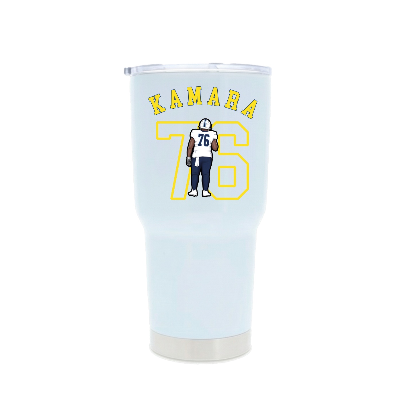 30oz Stainless Steel Tumbler — Shirsey Arch in White