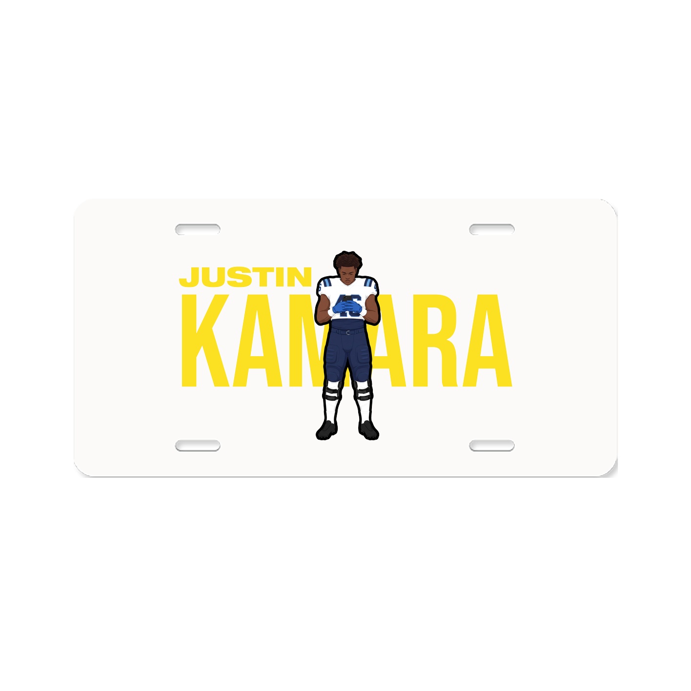 License Plate — Player Name in Classic