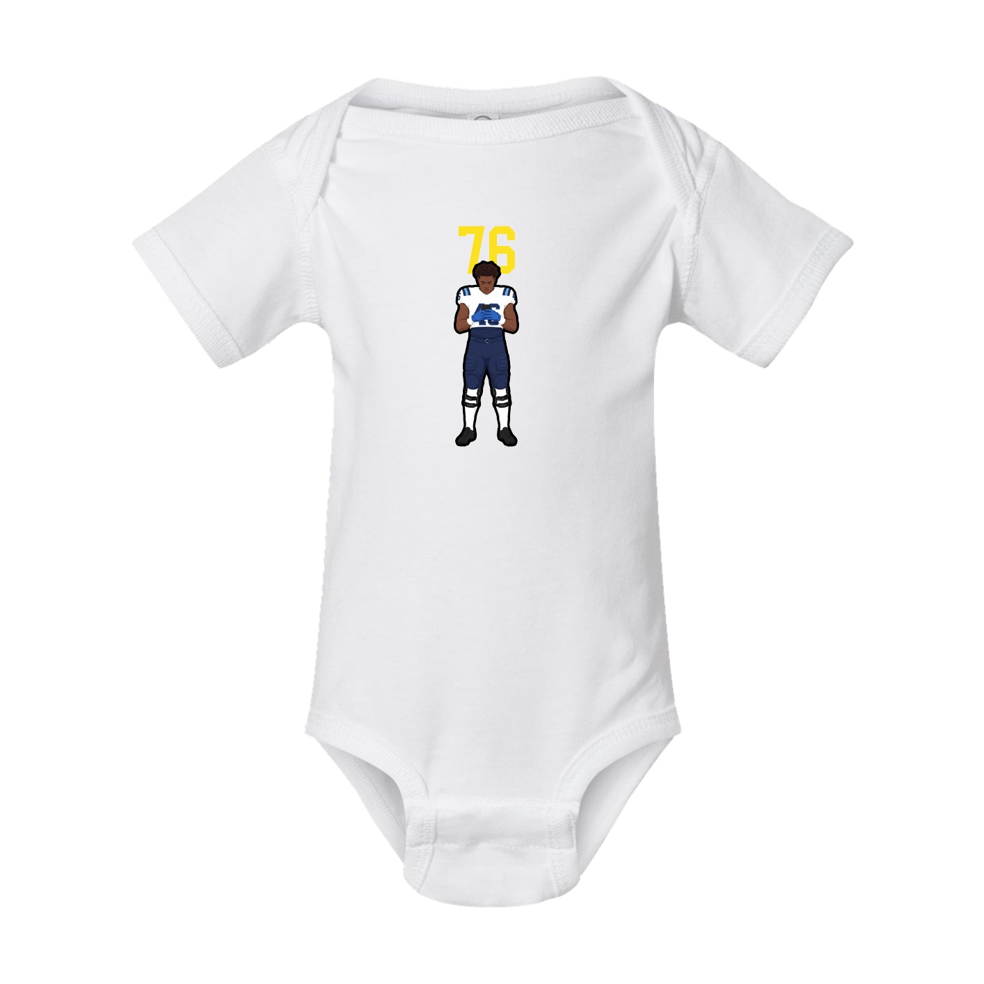 Baby Onesie — Number Top in White