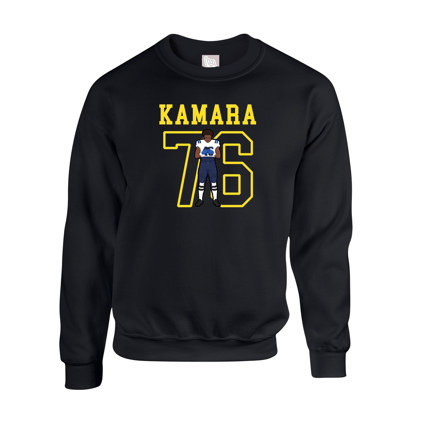 Fleece Crew — Shirsey in Black