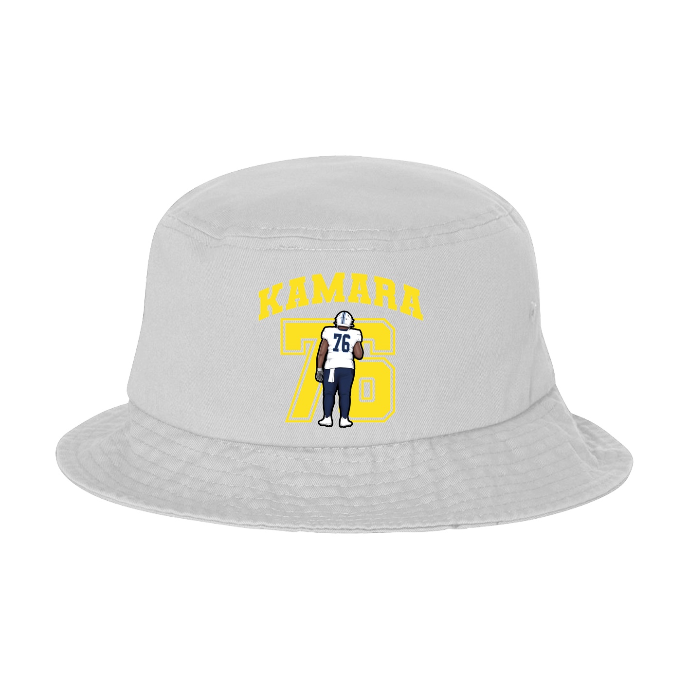 Bucket Cap — Number in White