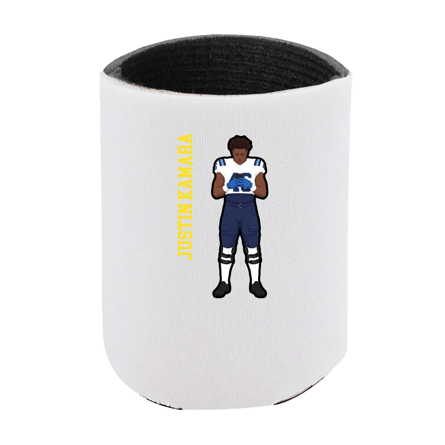 Can Holder — Name Vertical in White