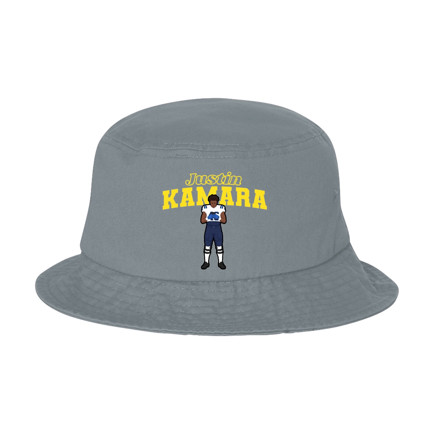 Bucket Cap — Name Arch in Grey
