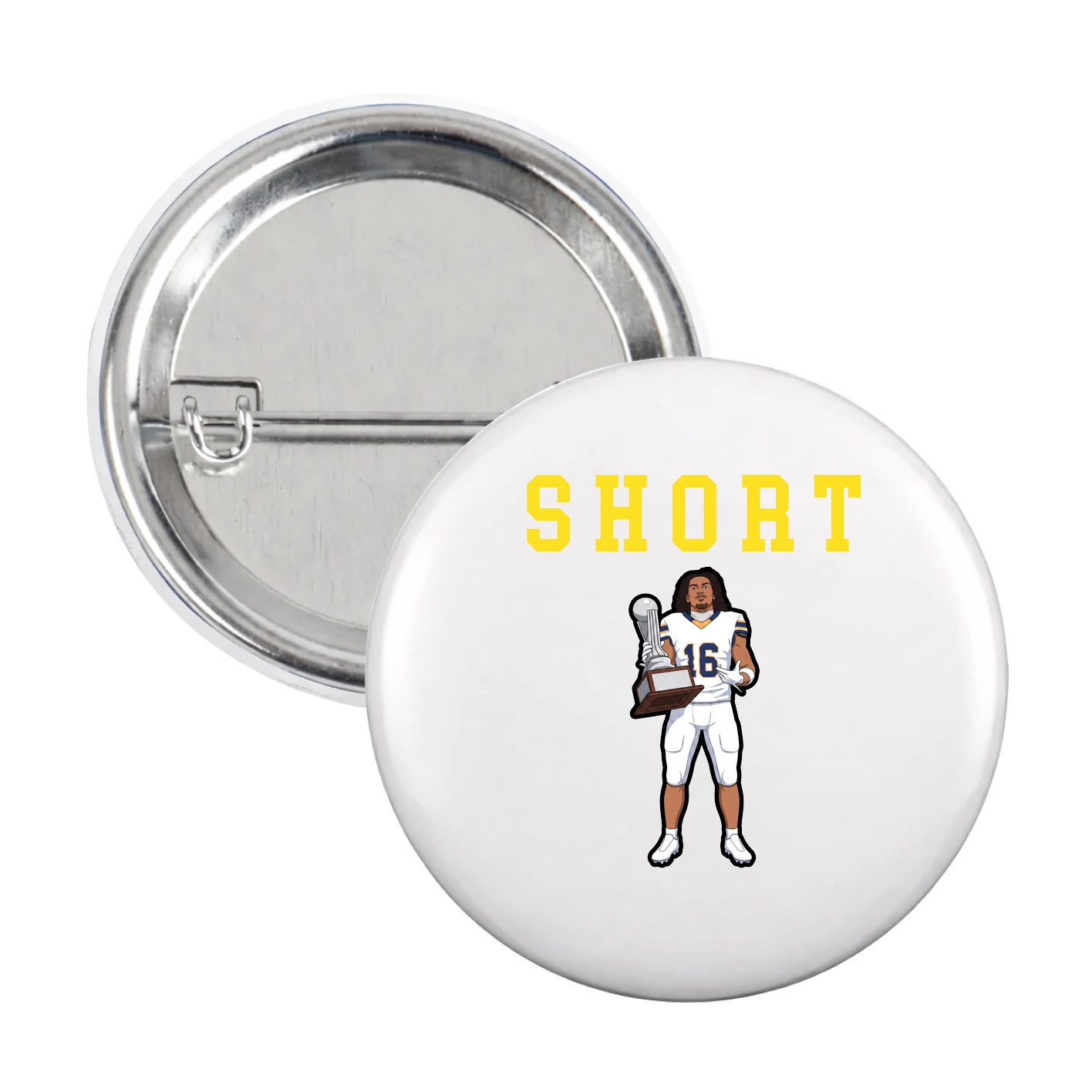 Game Day Button — Shirsey in White