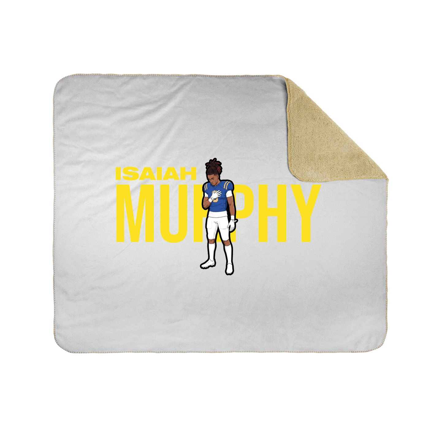 Throw Blanket — Player Name in White