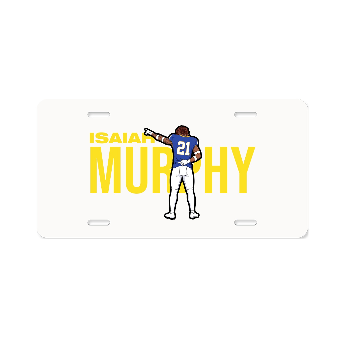 License Plate — Player Name in Classic