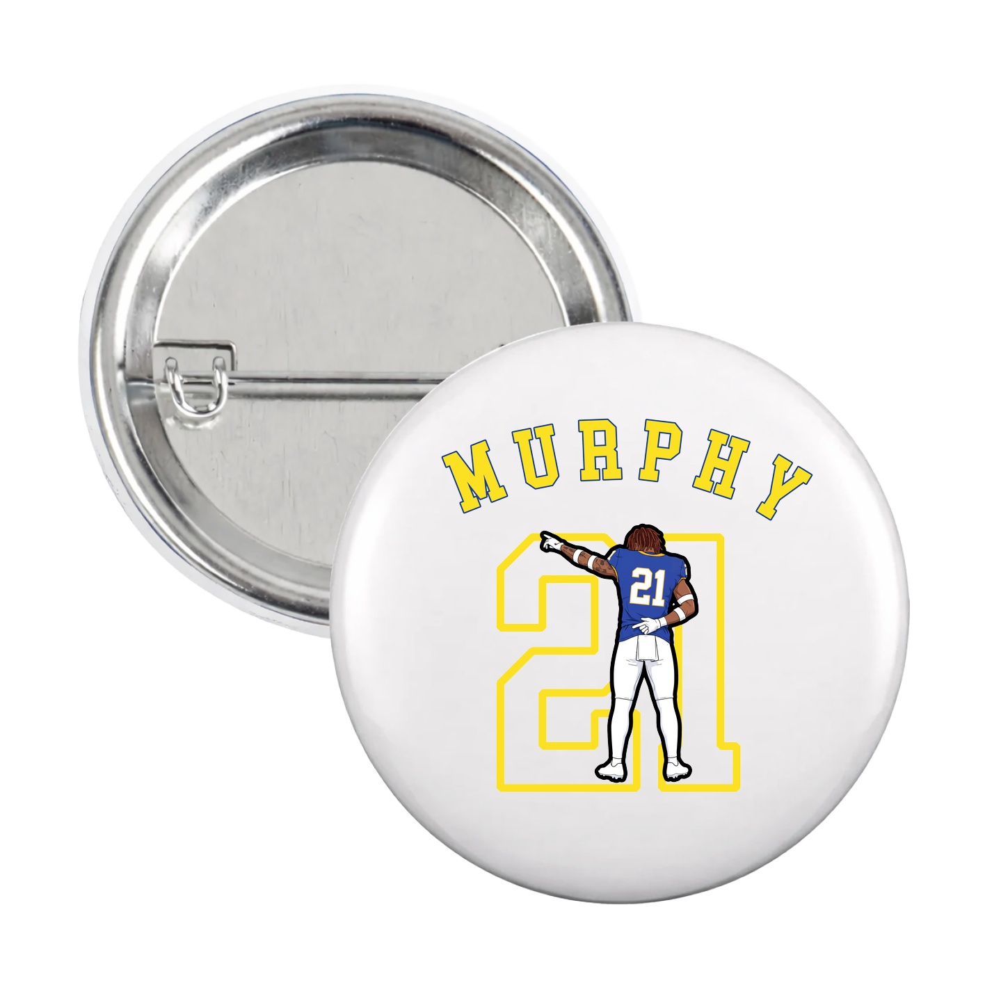 Game Day Button — Shirsey Arch in White