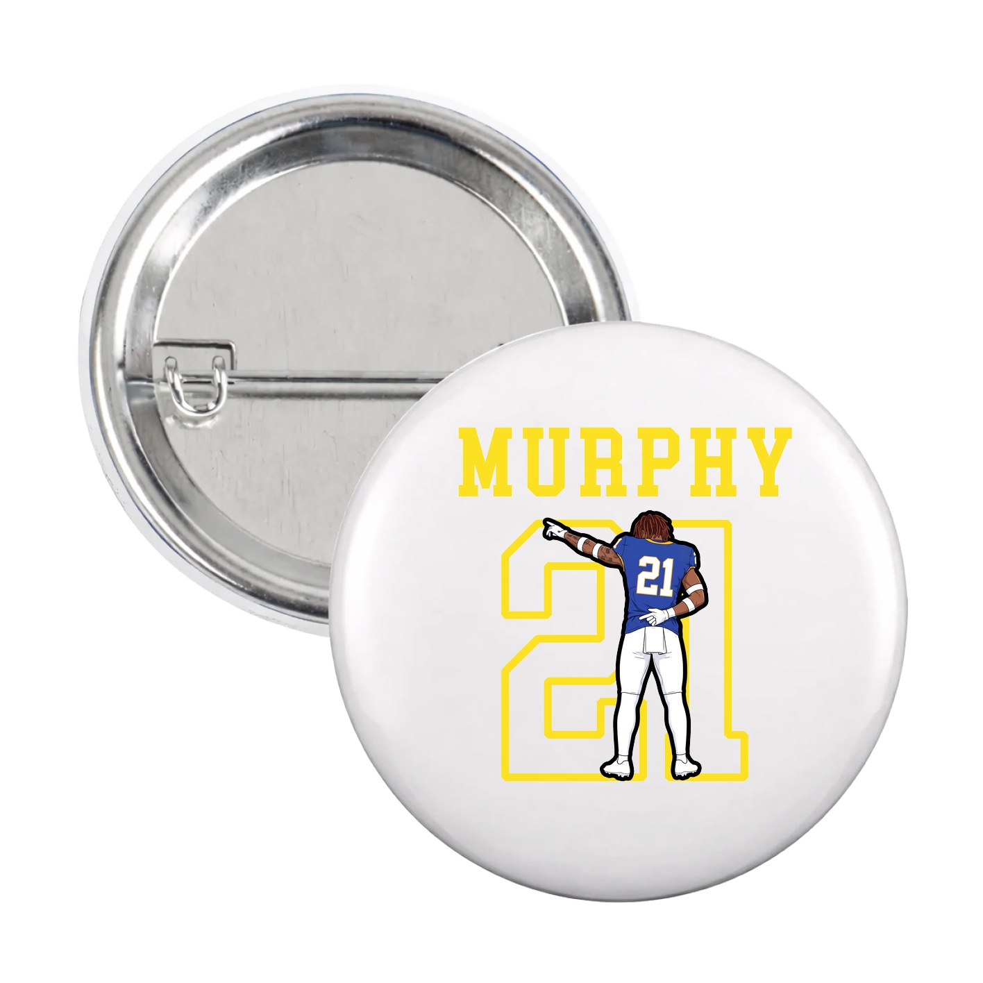 Game Day Button — Shirsey in White