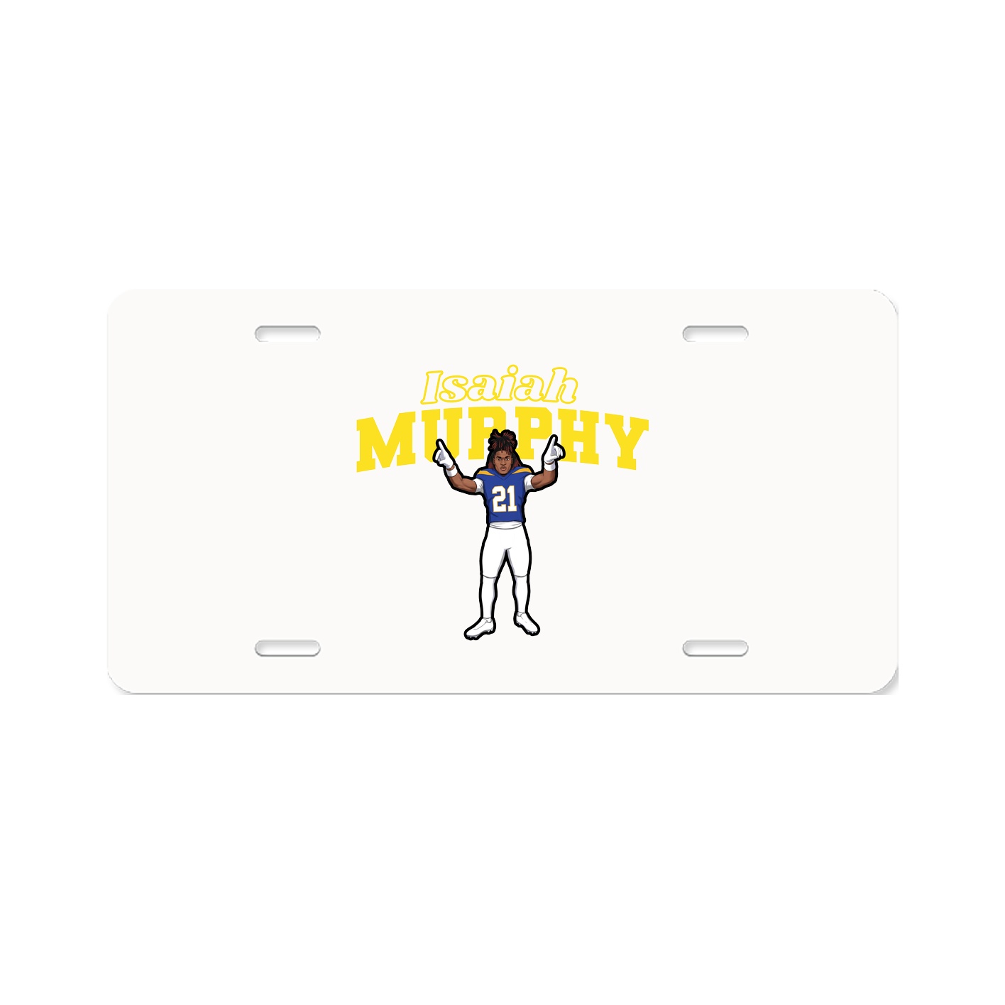 License Plate — Name Arch in Classic