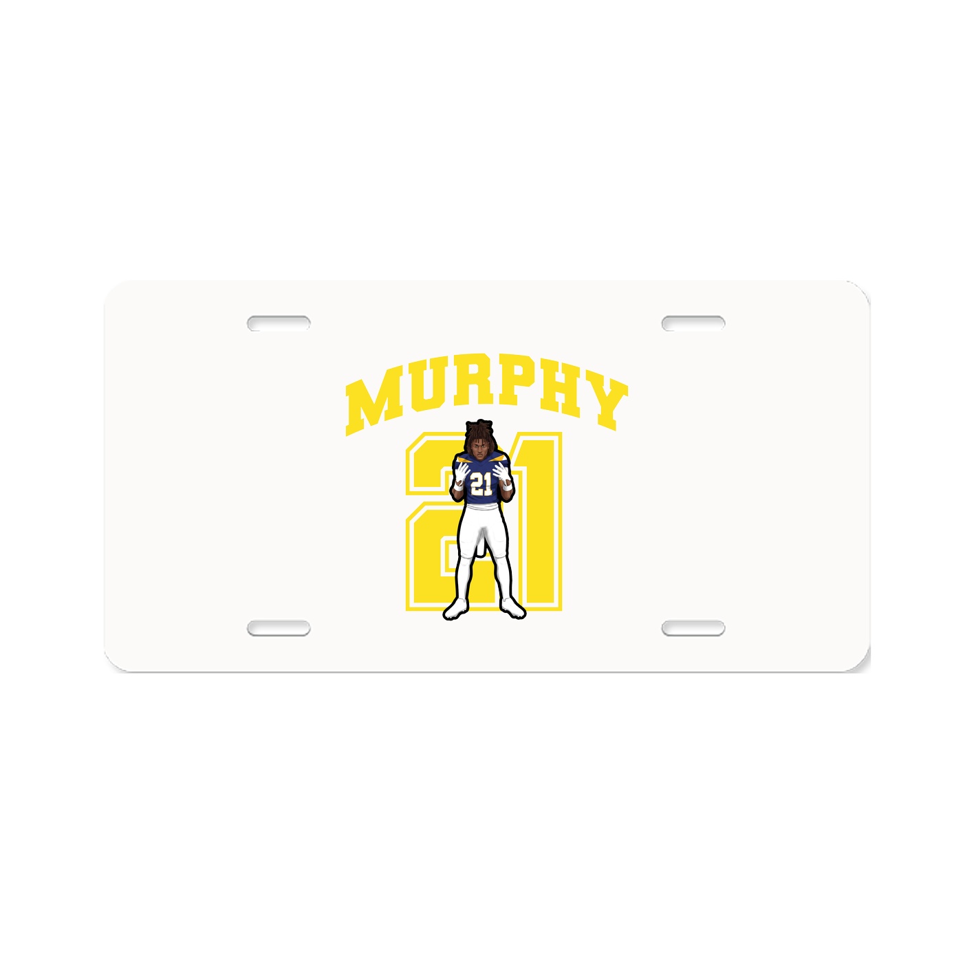 License Plate — Number in Classic