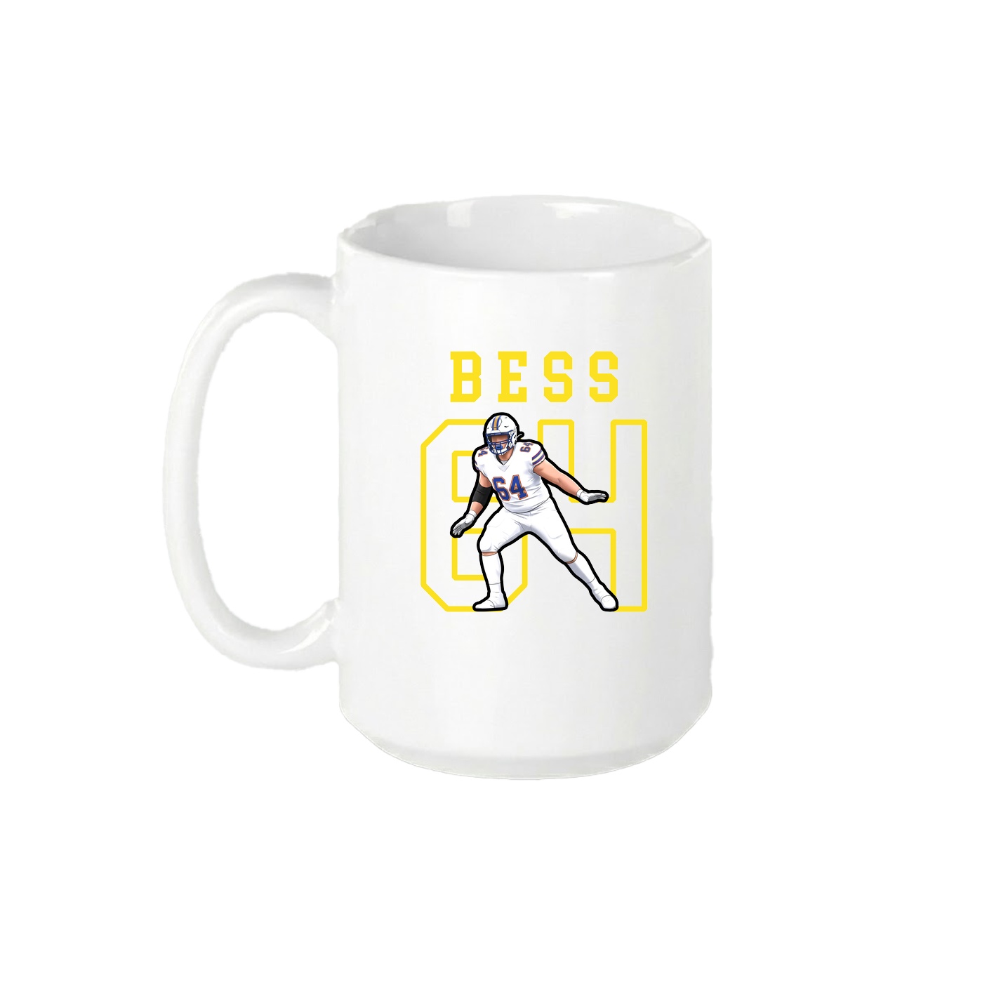 15oz Coffee Mug — Shirsey in White
