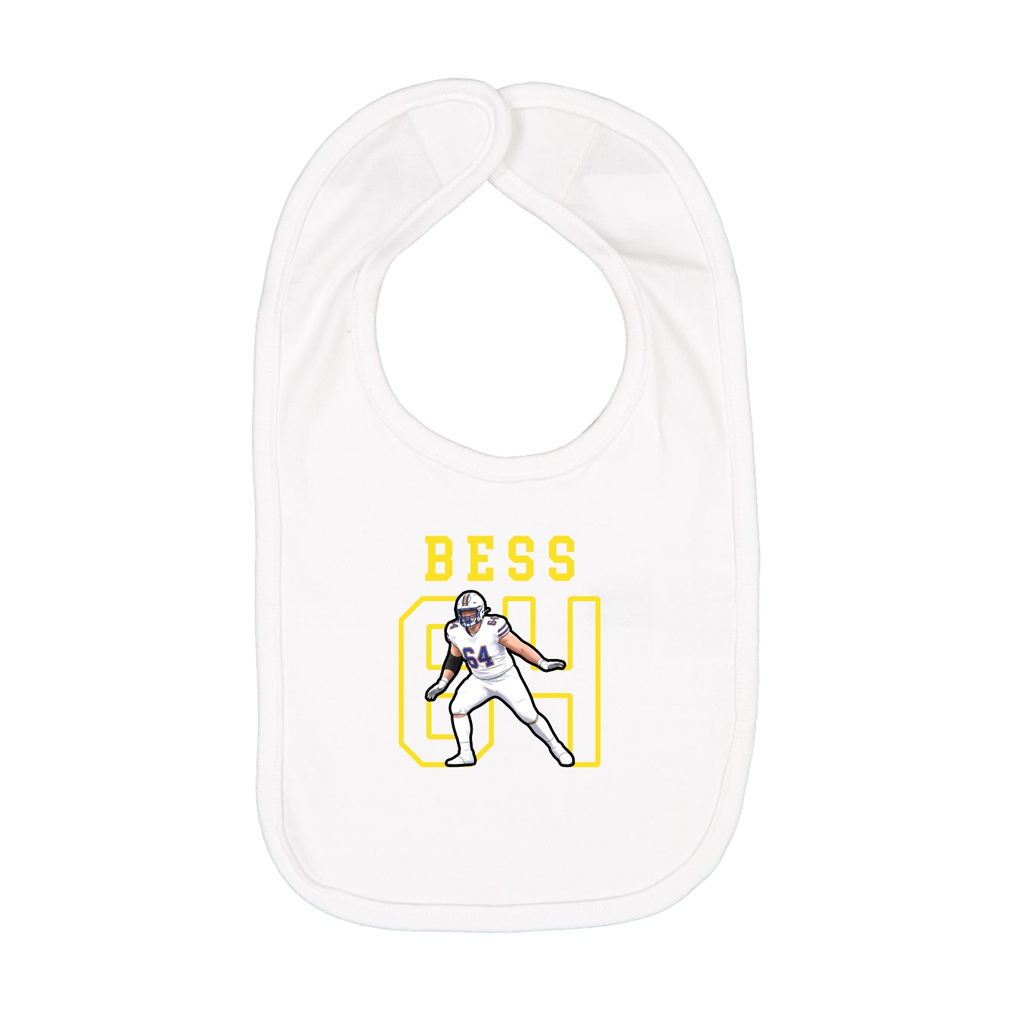 Infant Bib — Shirsey in White