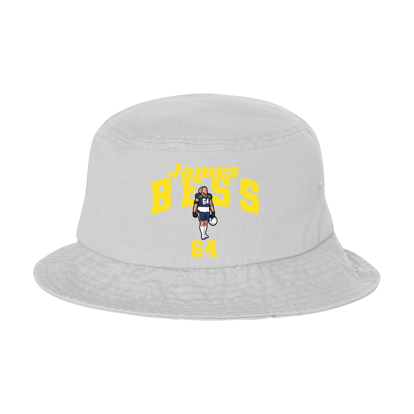 Bucket Cap — Signature Arch in White