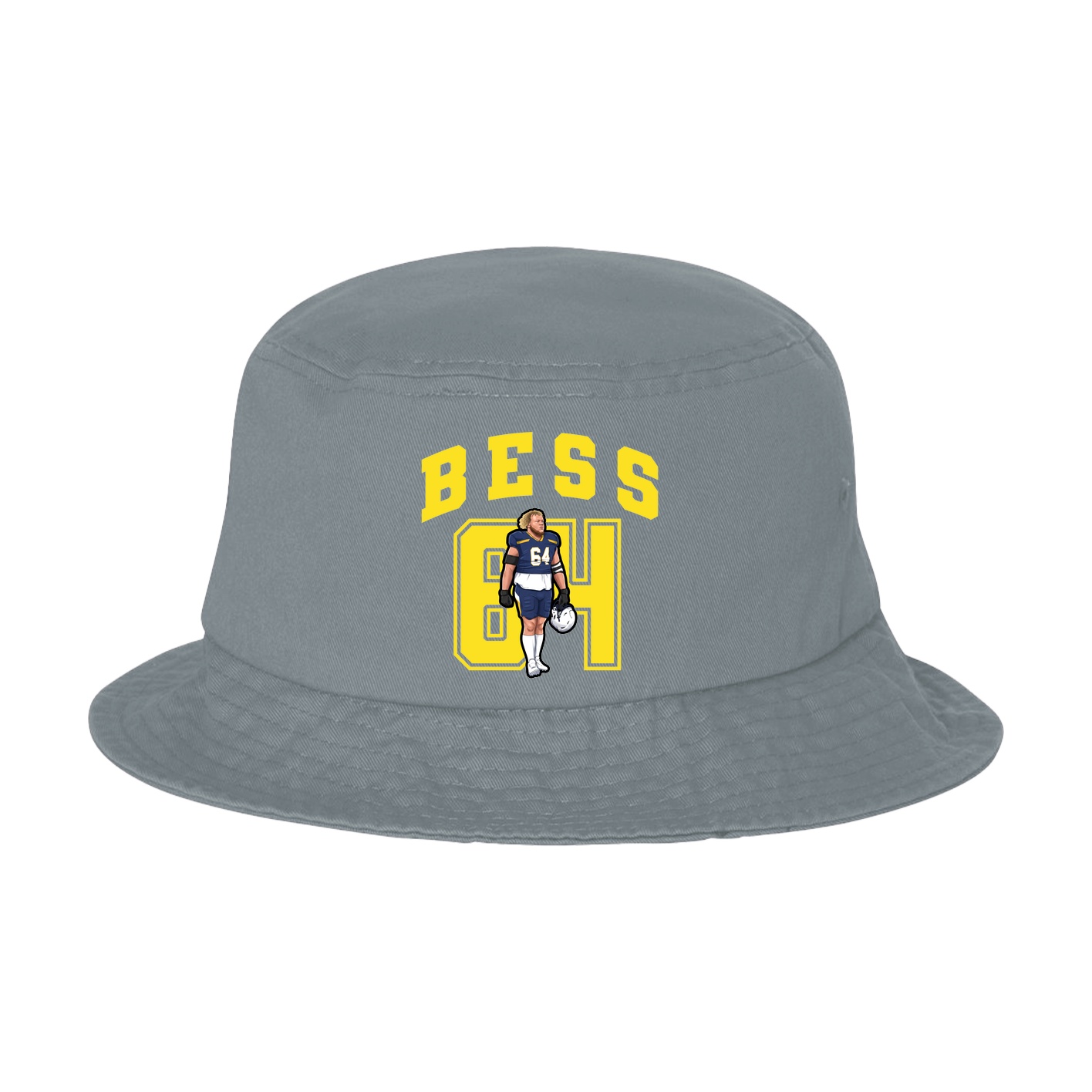Bucket Cap — Number in Grey
