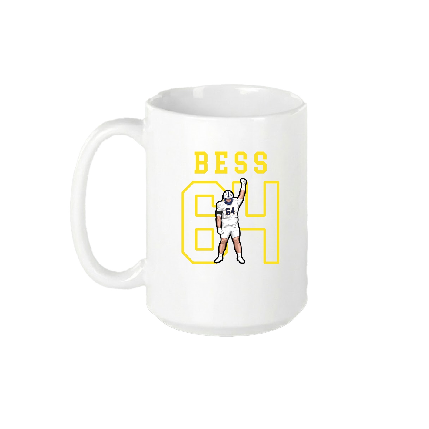 15oz Coffee Mug — Shirsey in White