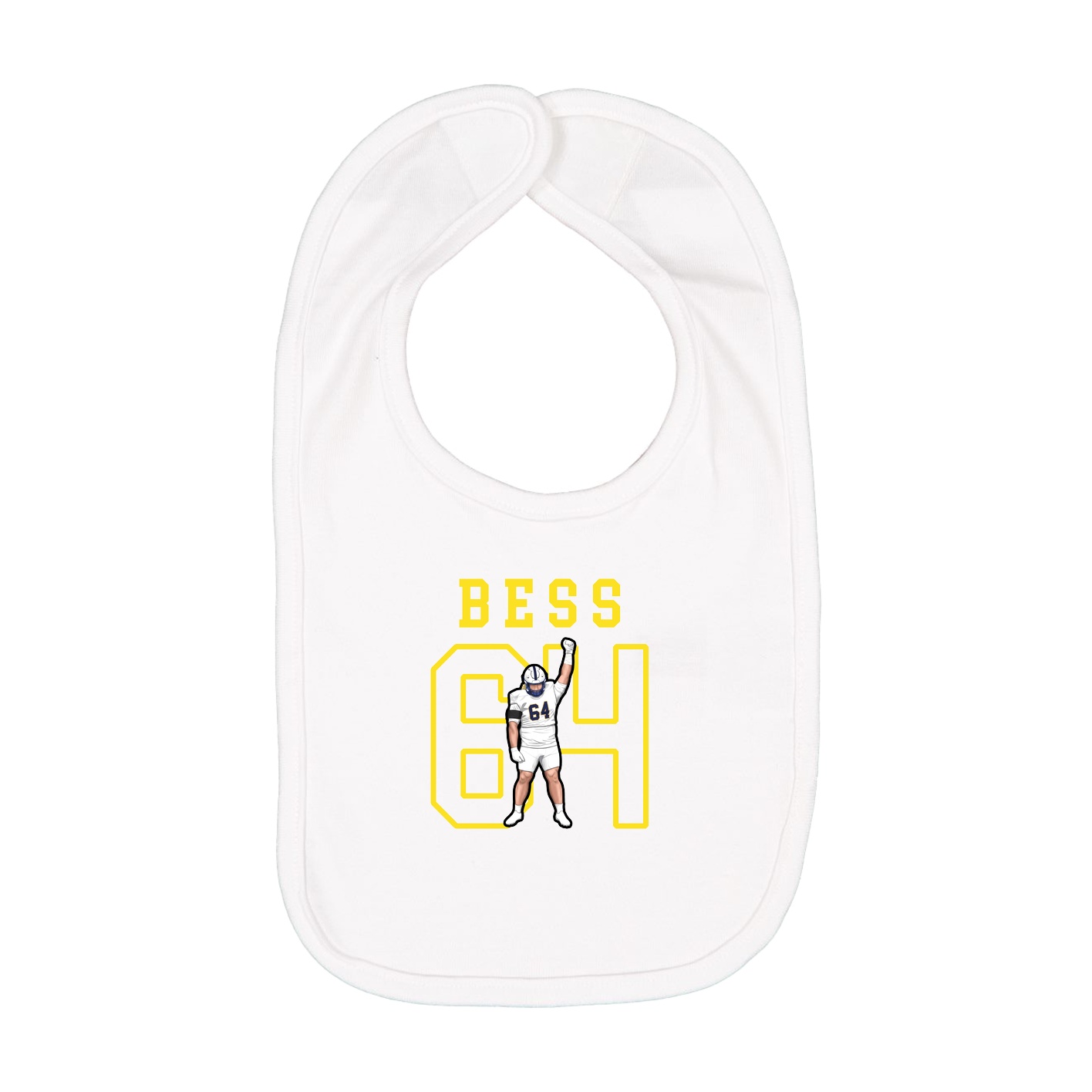 Infant Bib — Shirsey in White