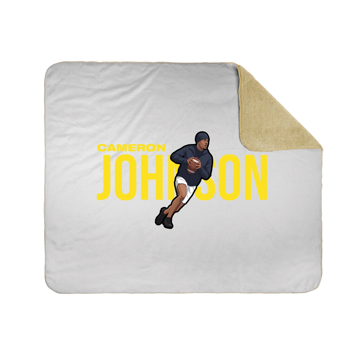 Throw Blanket — Player Name in White
