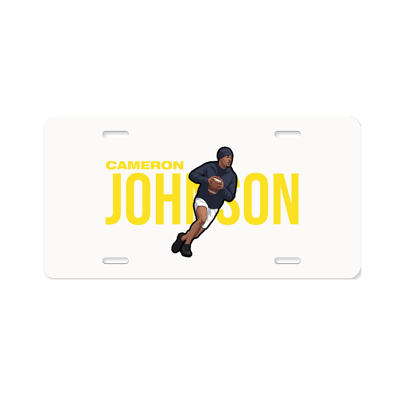 License Plate — Player Name in Classic
