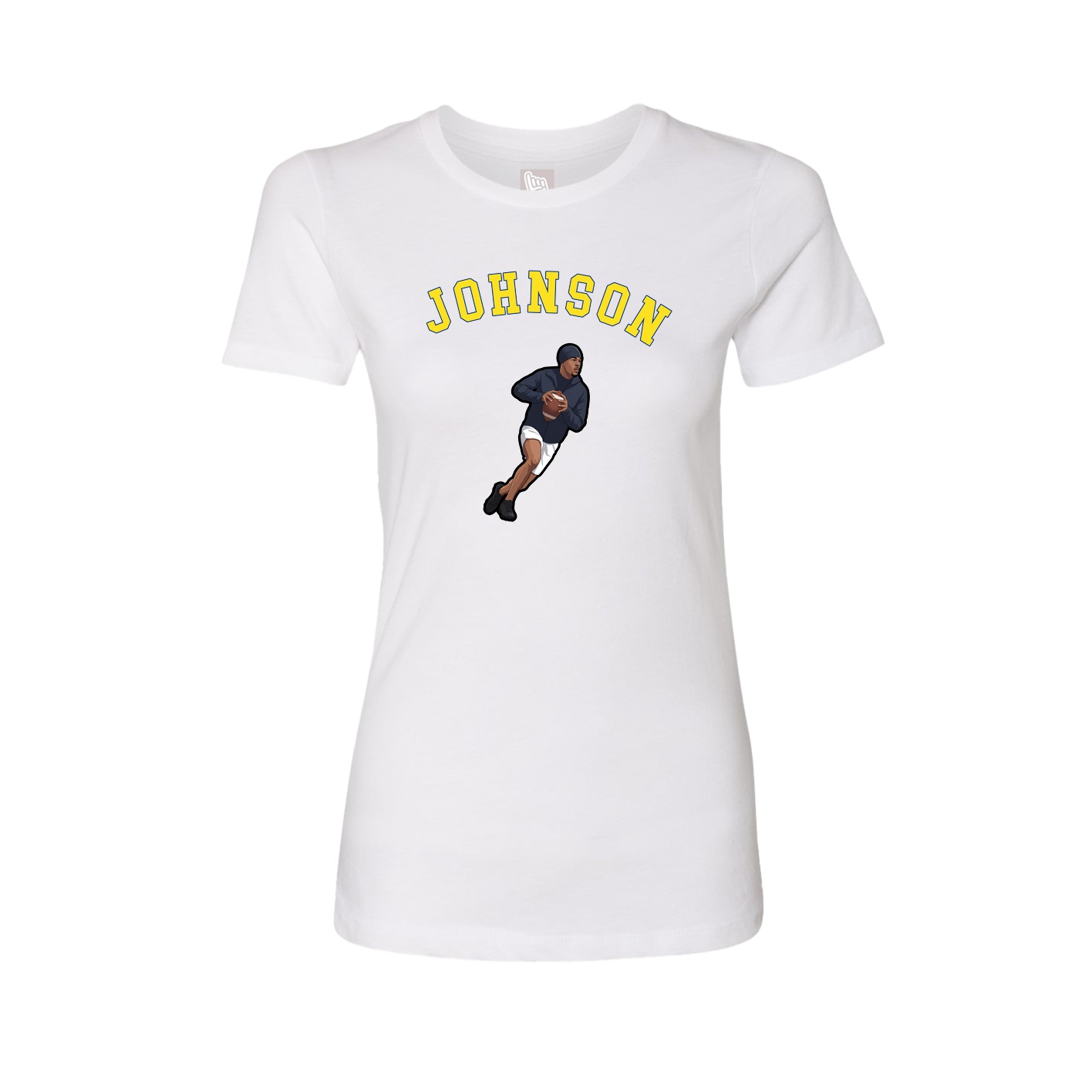 Fitted Women's Tee — Shirsey Arch in White