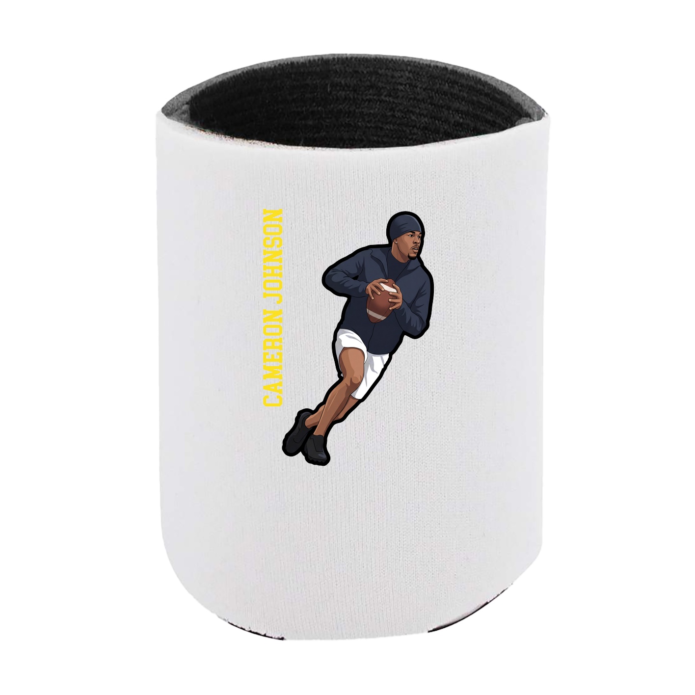 Can Holder — Name Vertical in White
