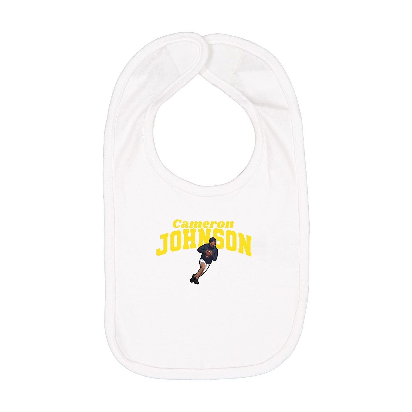 Infant Bib — Signature Arch in White