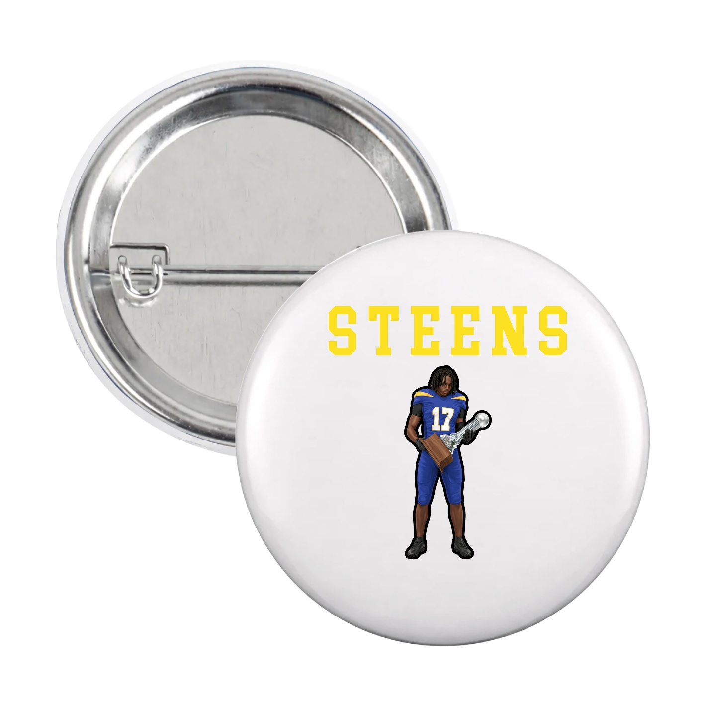 Game Day Button — Shirsey in White