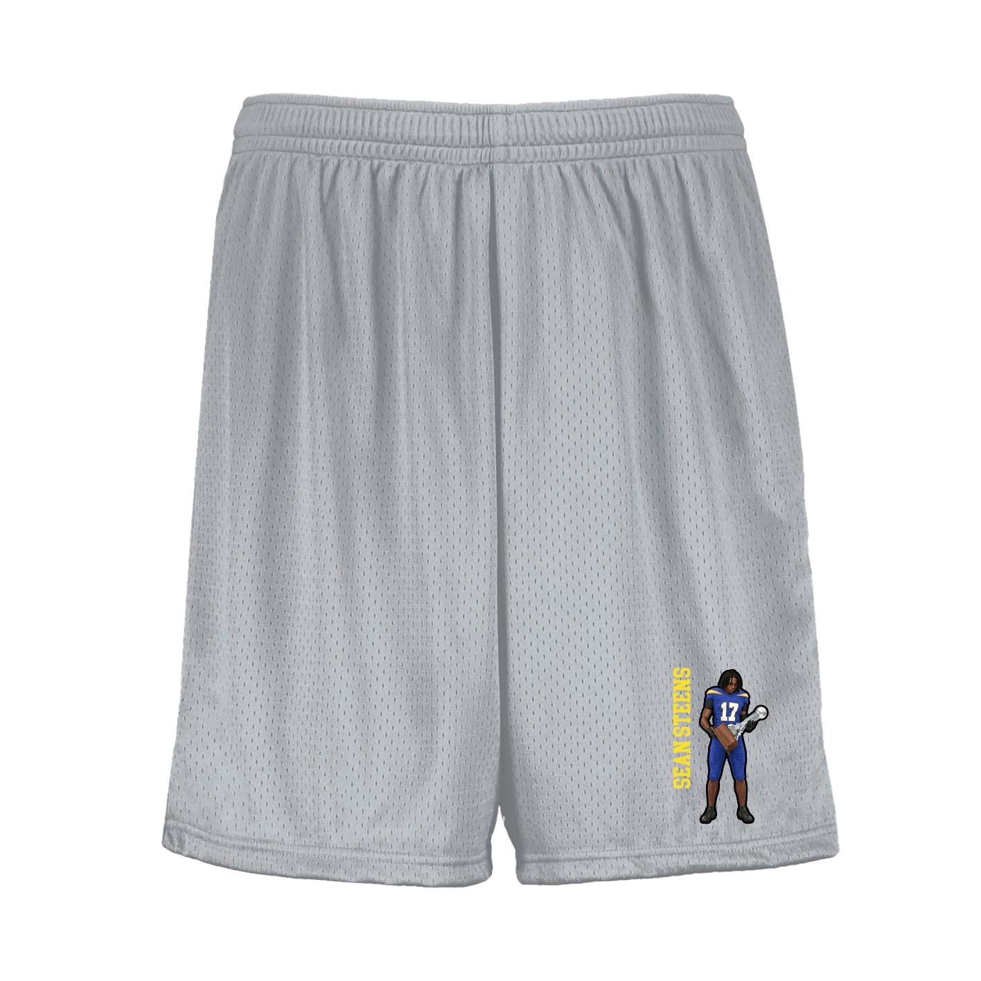 Shorts — Name Vertical in Silver