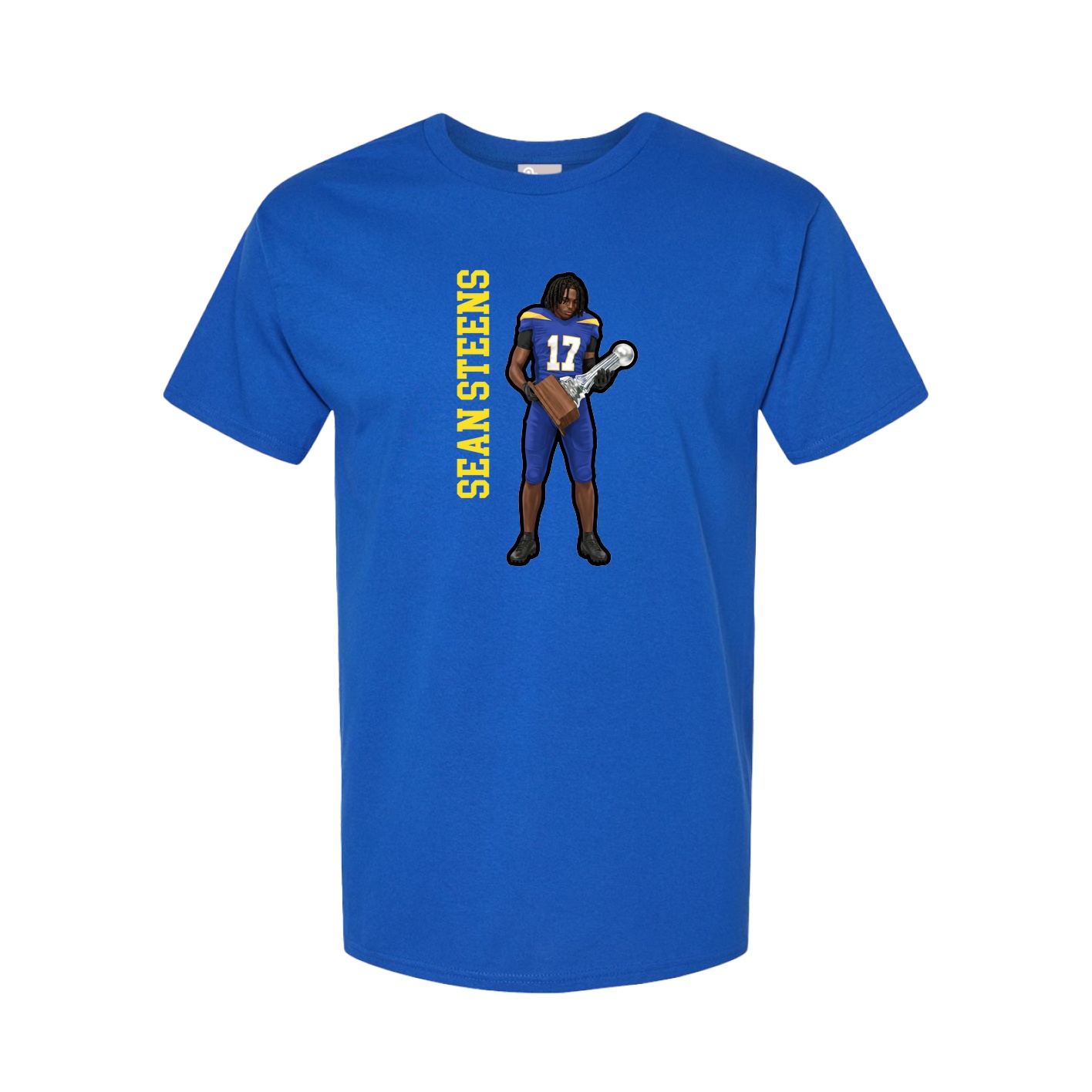 Tee — Name Vertical in Royal
