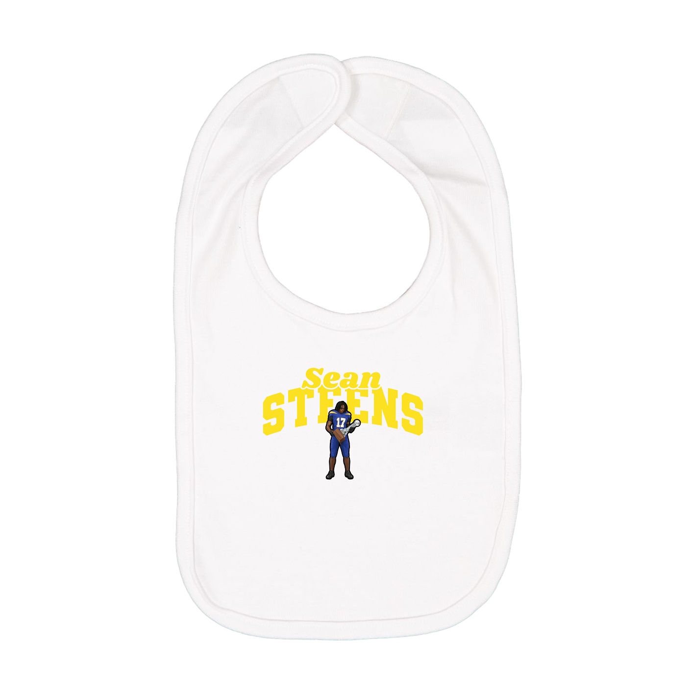 Infant Bib — Signature Arch in White