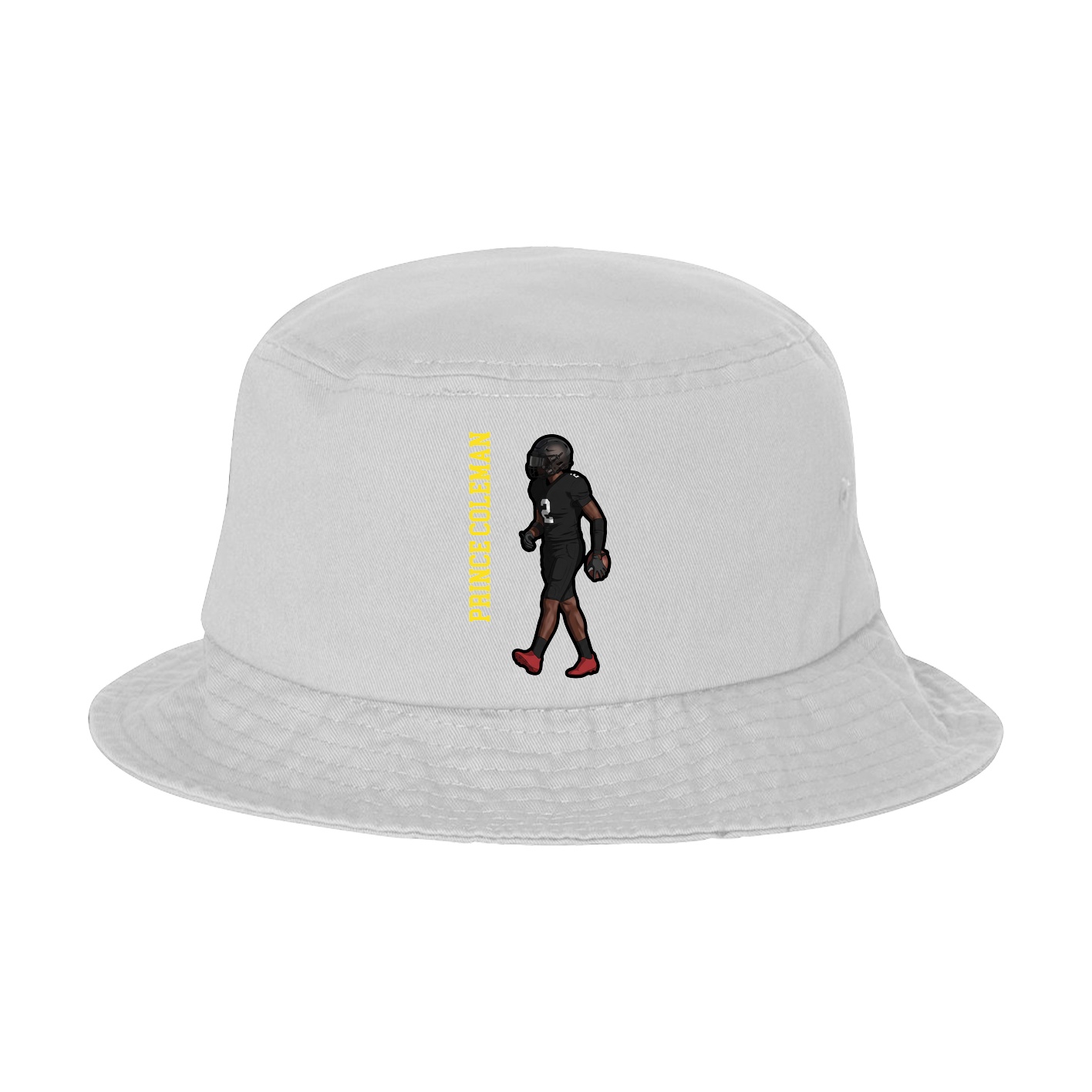Bucket Cap — Name Vertical in White