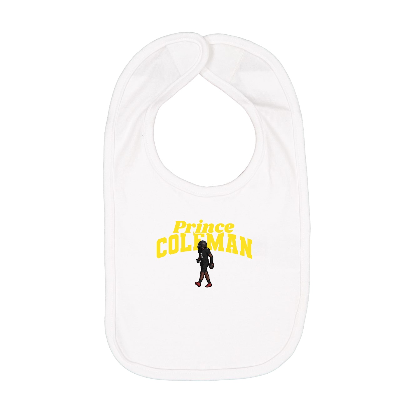 Infant Bib — Signature Arch in White