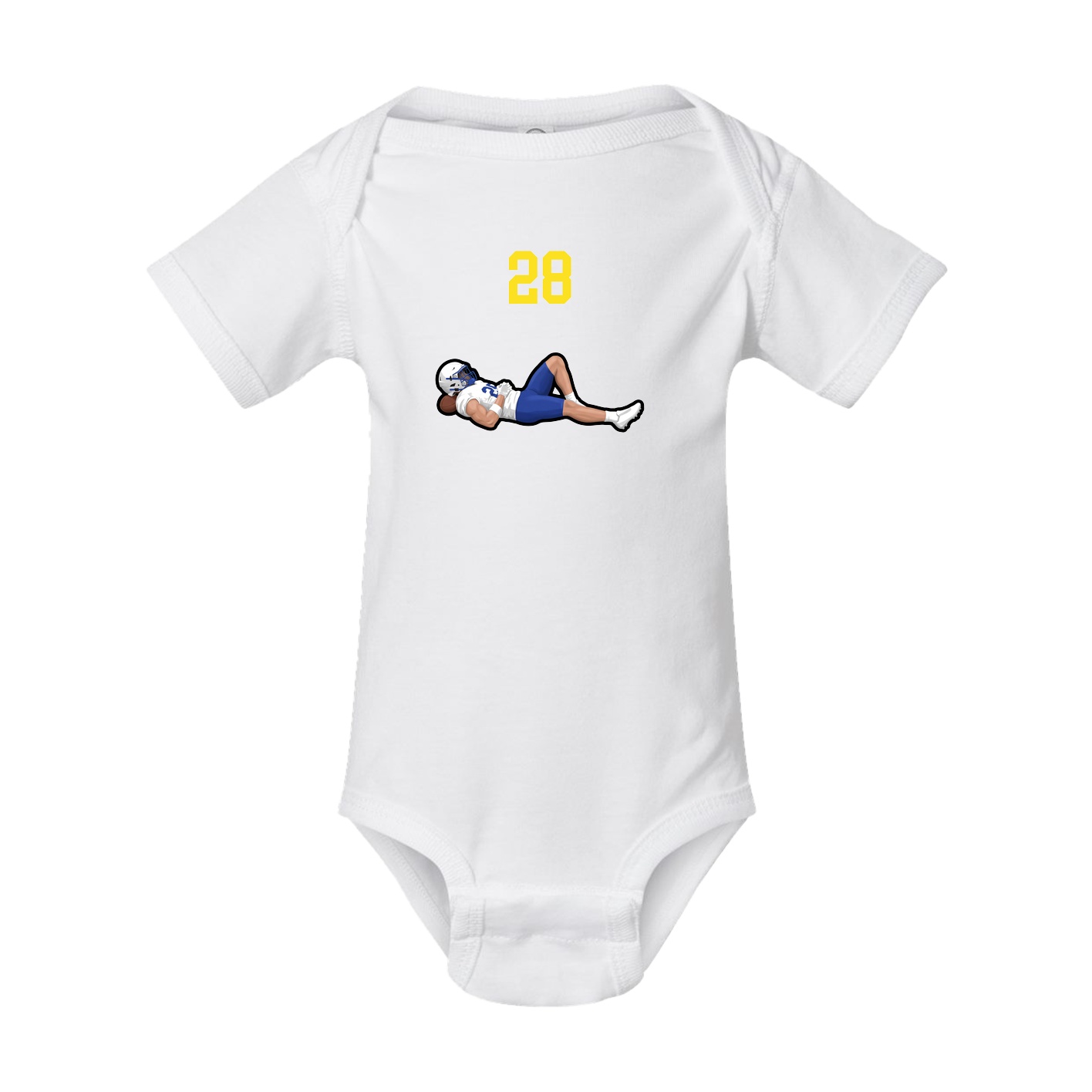 Baby Onesie — Number Top in White