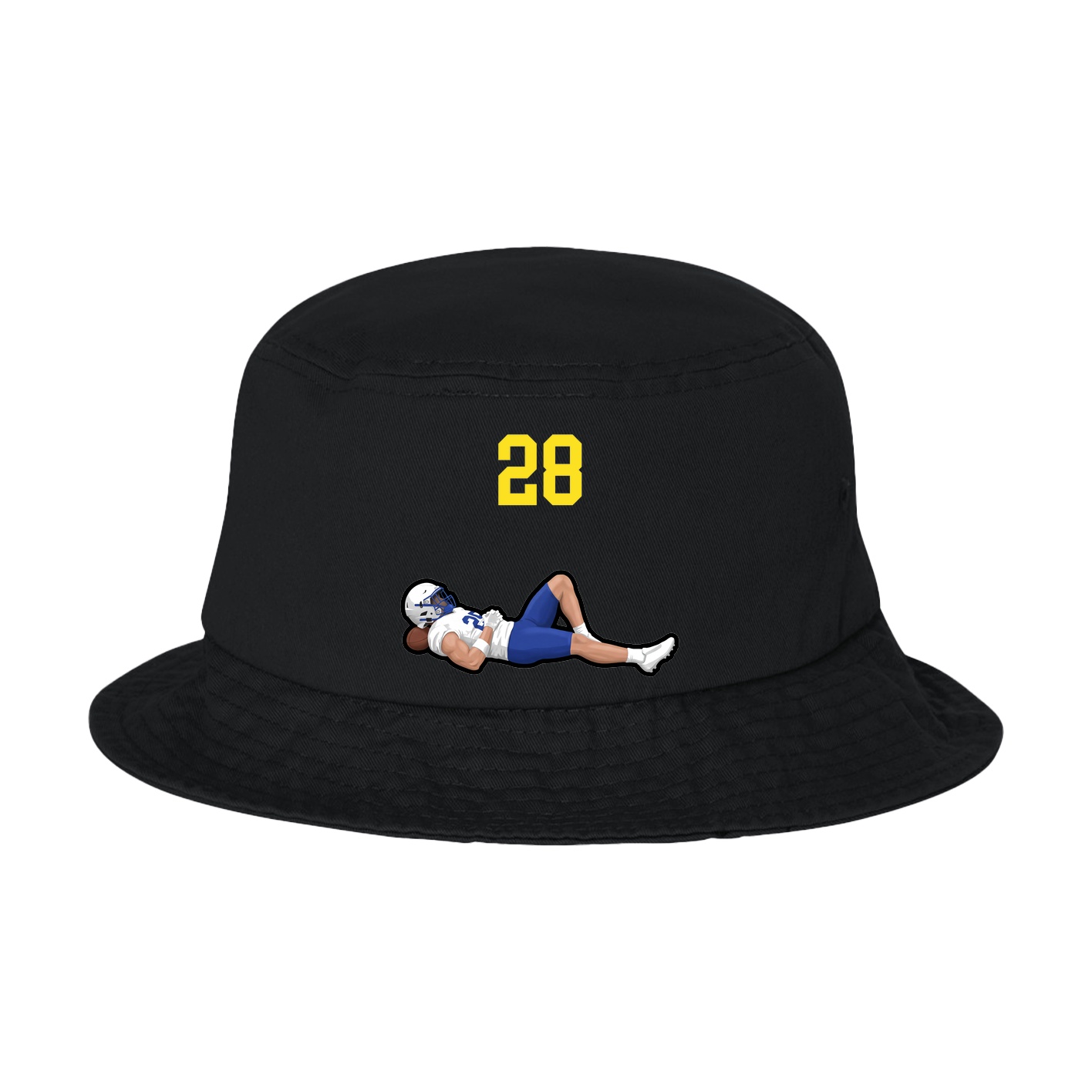 Bucket Cap — Number Top in Black