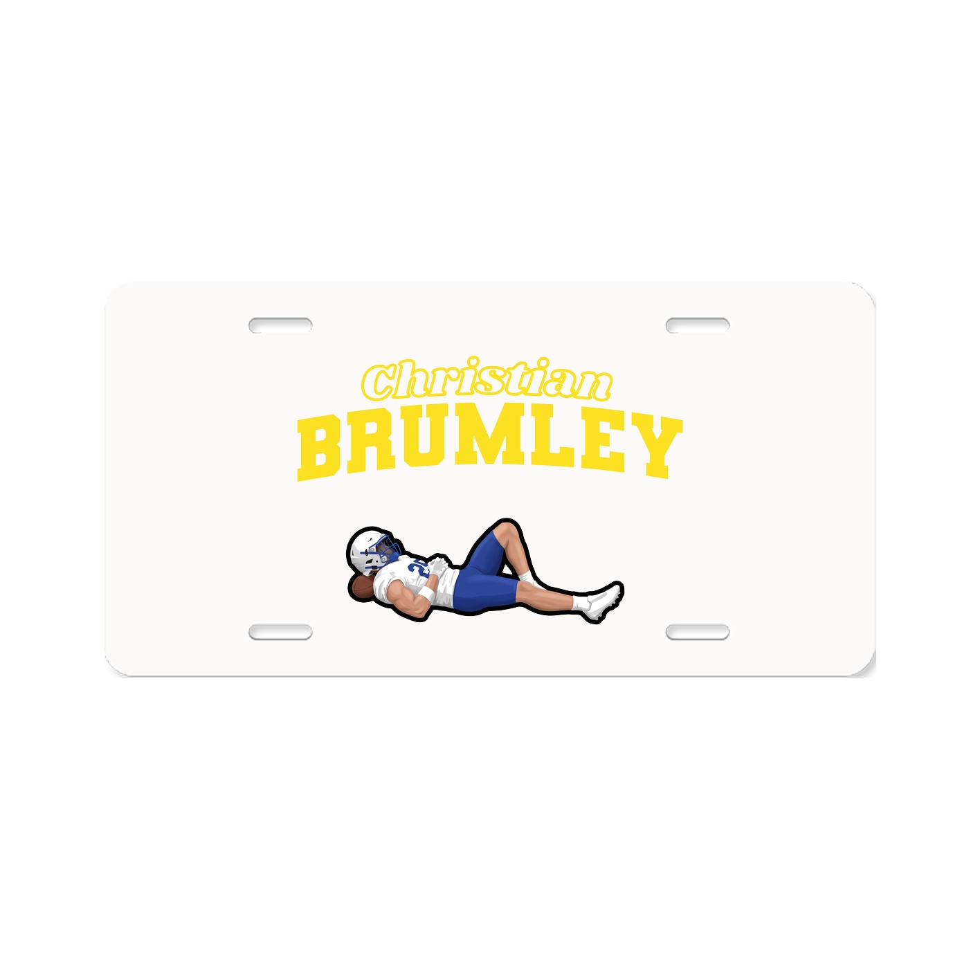 License Plate — Name Arch in Classic