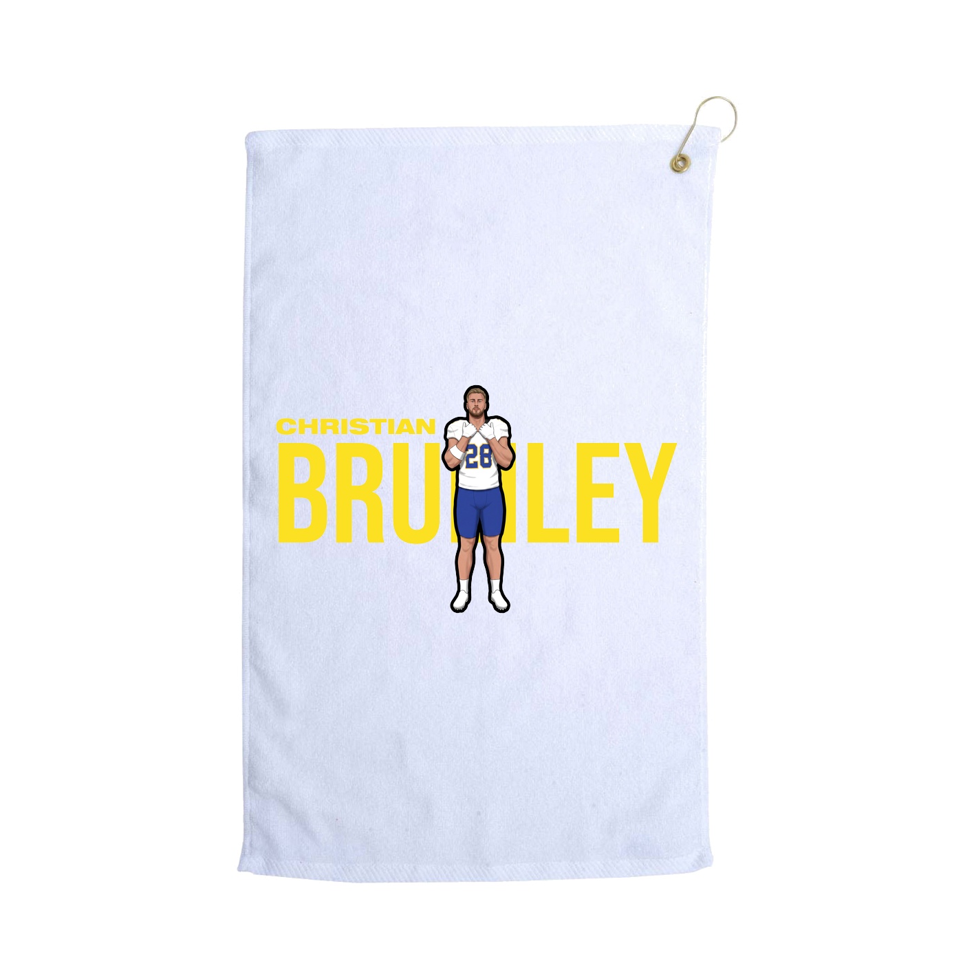 Golf Towel — Player Name in White