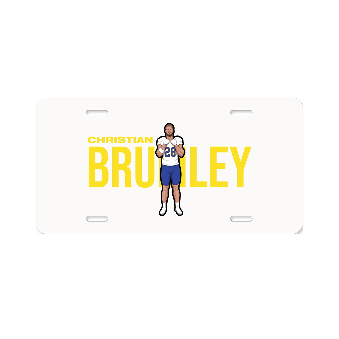 License Plate — Player Name in Classic