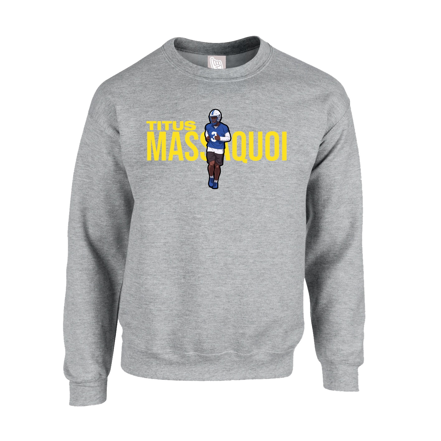 Fleece Crew — Player Name in Grey