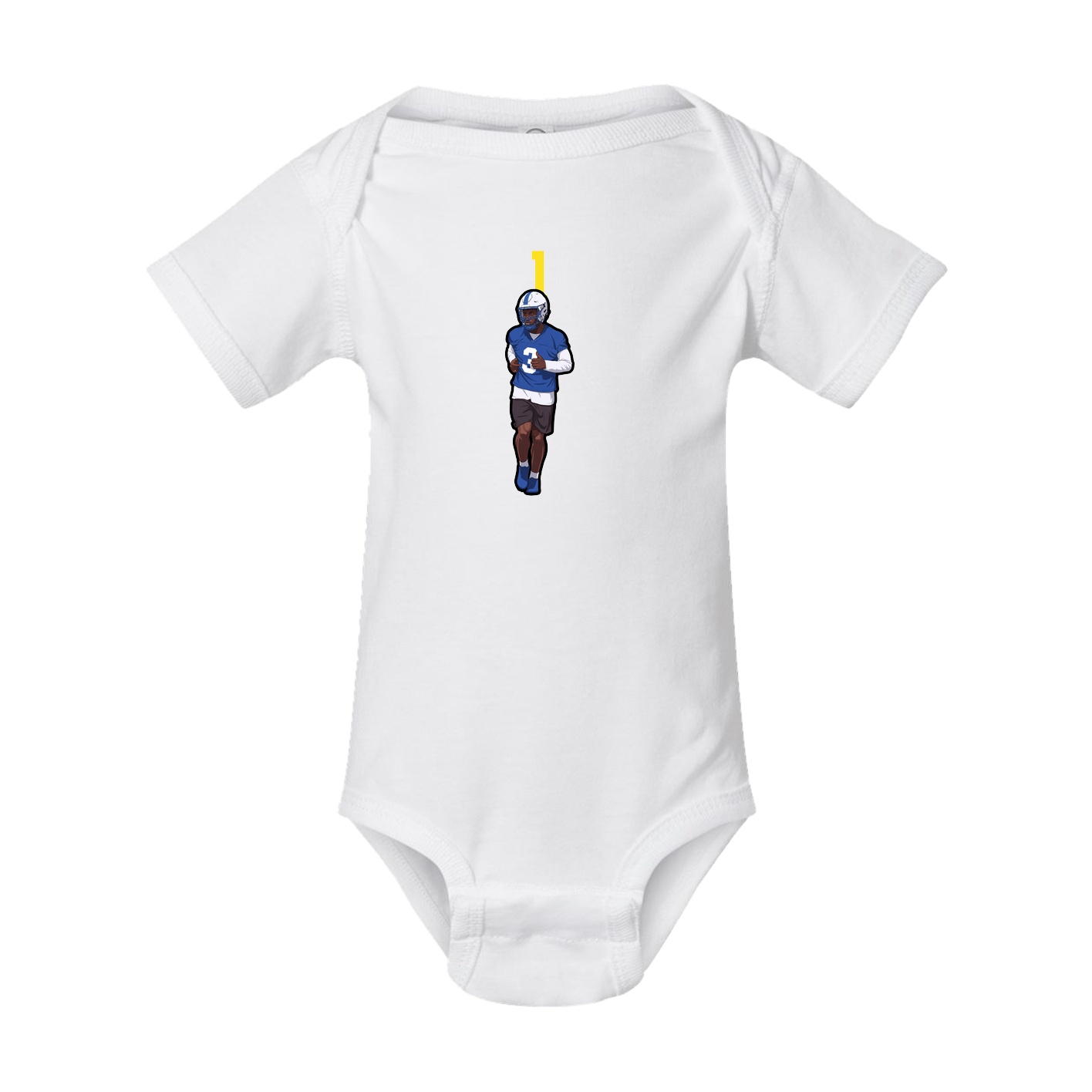 Baby Onesie — Number Top in White