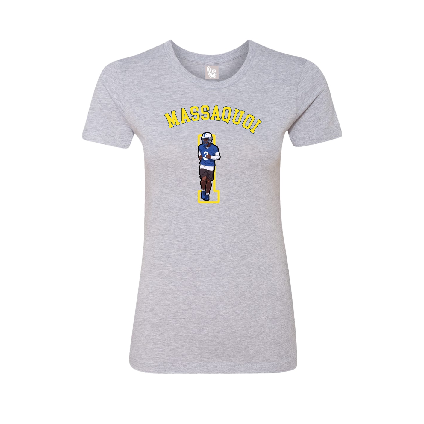 Fitted Women's Tee — Shirsey Arch in Grey
